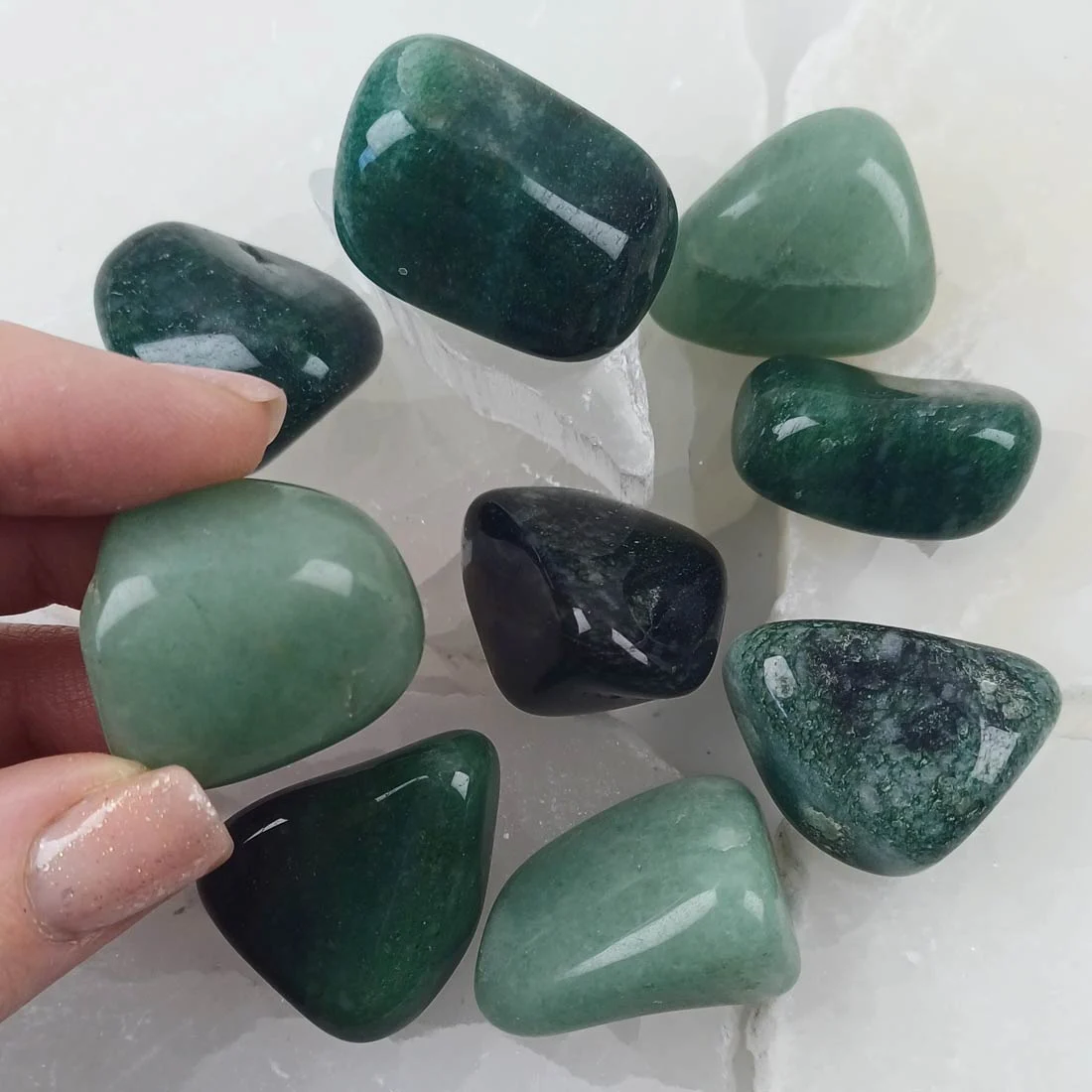 Aventurine tumbled stones