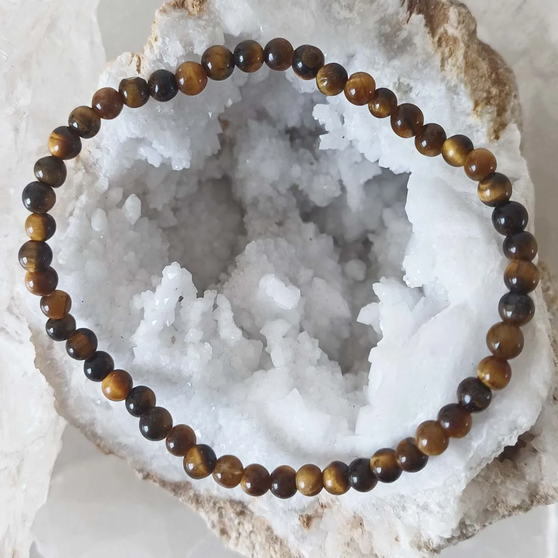 Tiger eye 4mm bead bracelet