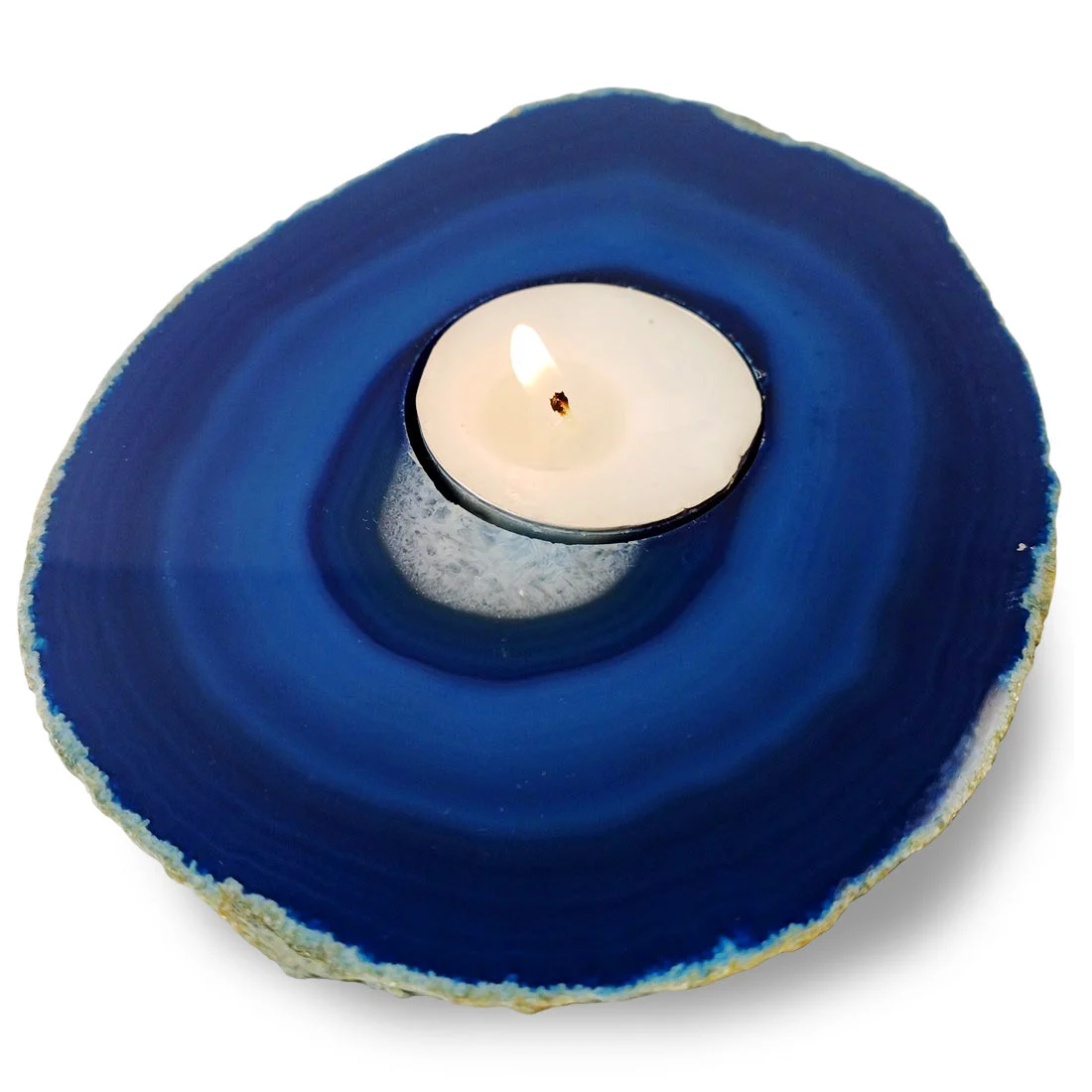 agate candle holder