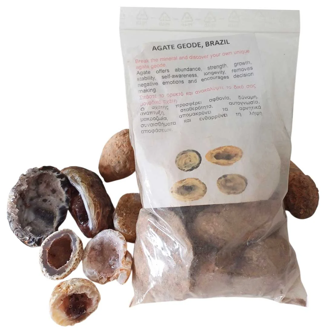 Agate geode bag for kids