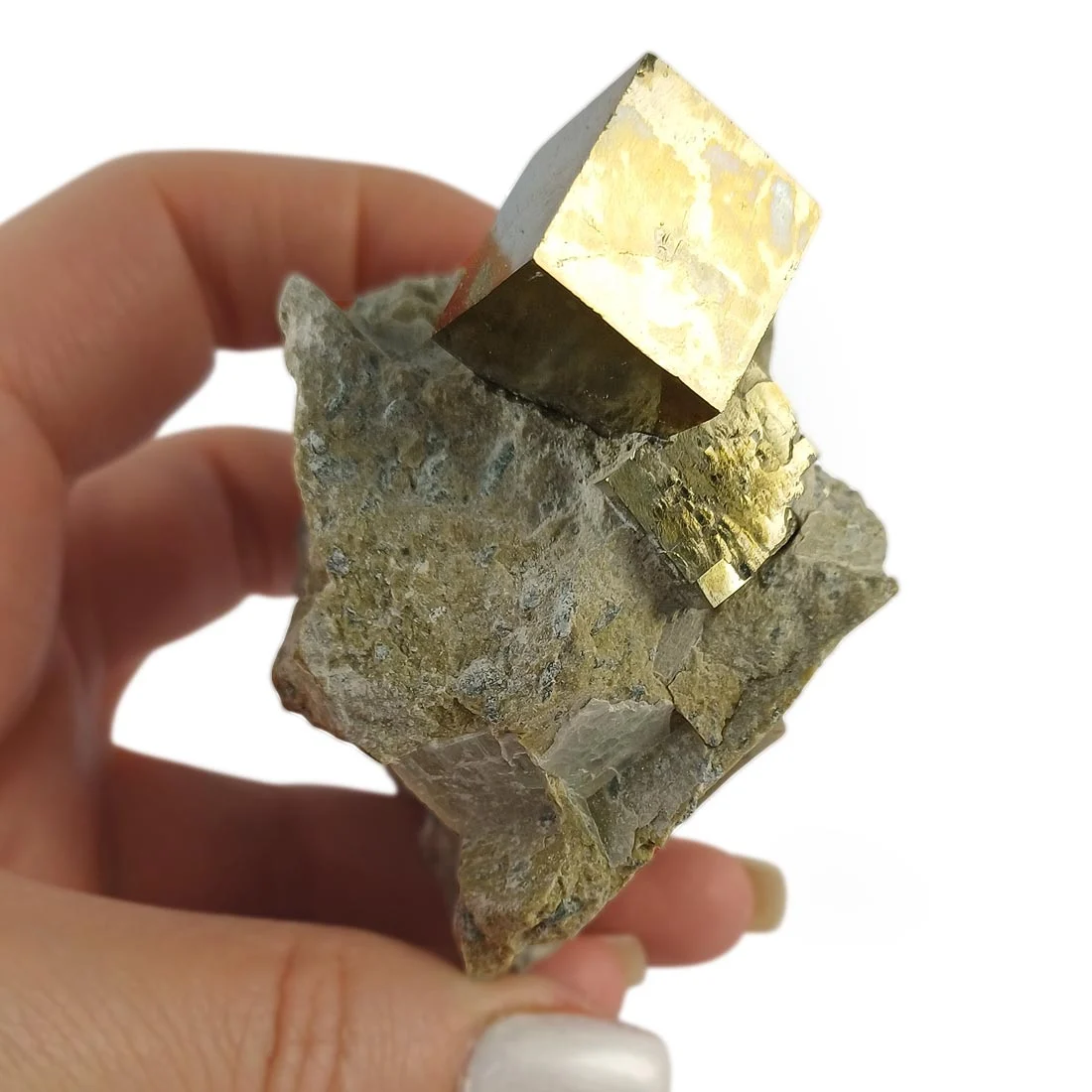 cubic pyrite crystals
