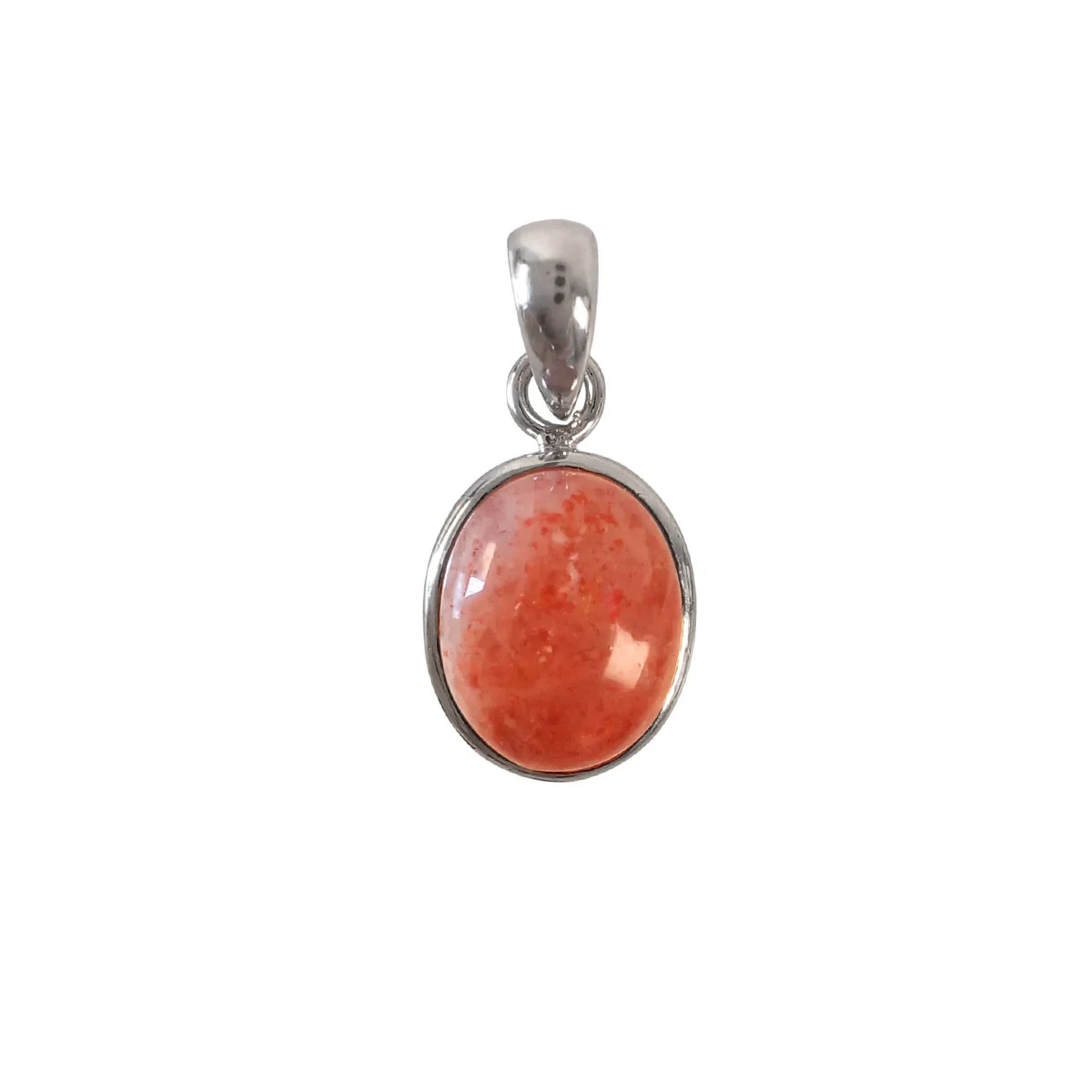 Sunstone oval pendant