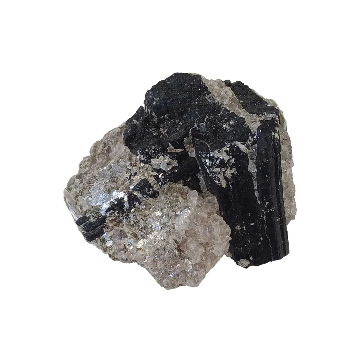 Tourmaline with quartz and mica