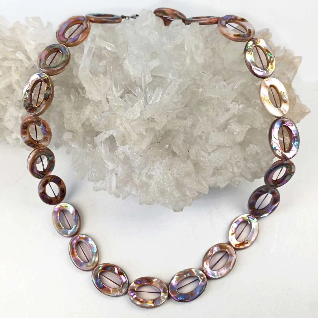 Abalone Shell Necklace - Iridescent Ocean Energy
