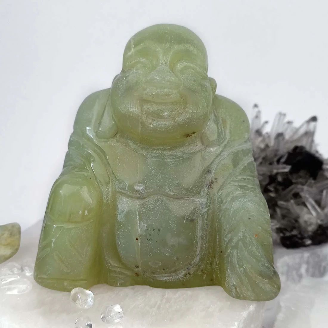 Jade Buddha - 9 x 8cm, 0.330gr