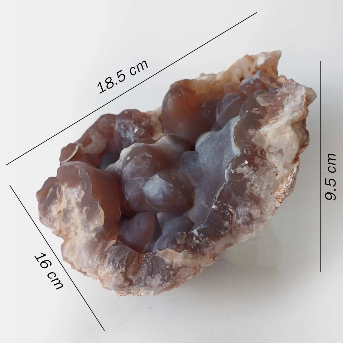 Chalcedony Botryoidal Geode, 2.136kg - Image 4