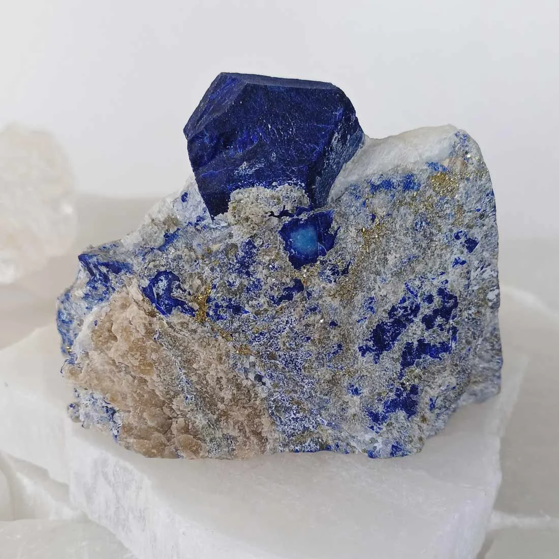 Lapis lazuli crystals in matrix