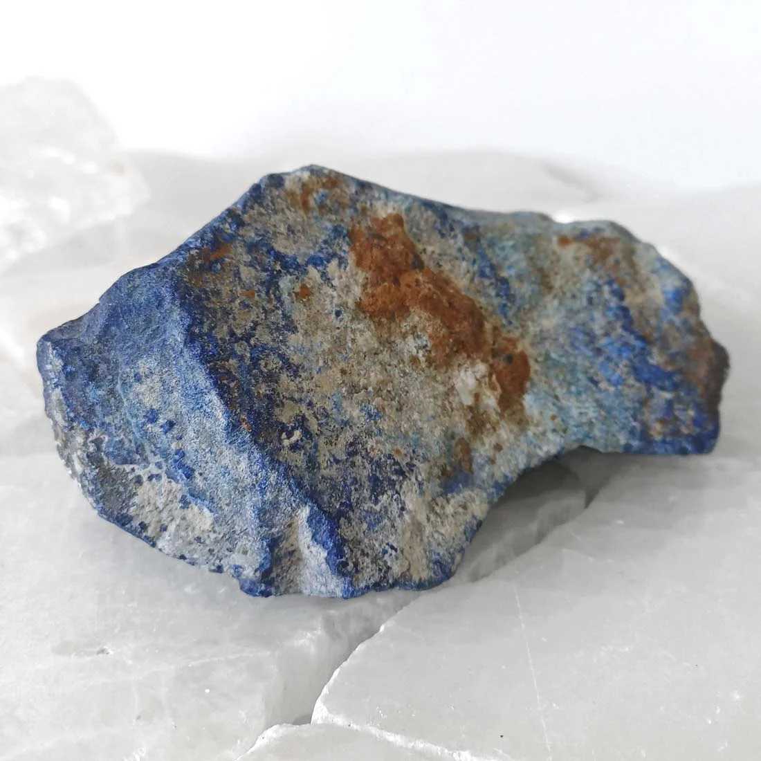 Natural rough Lapis Lazuli mineral specimen from Pakistan.