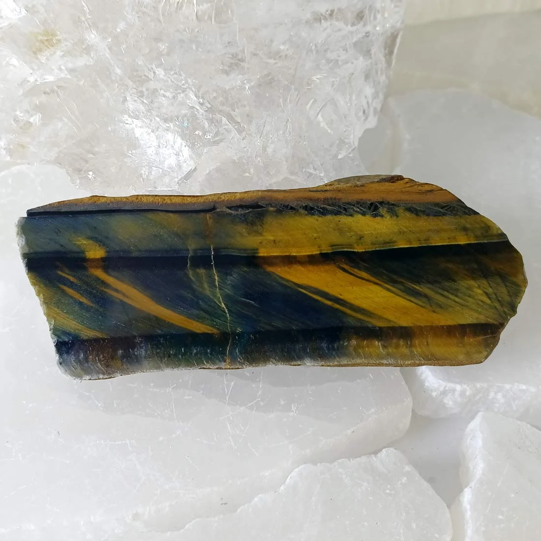 Tiger's eye slice - Prehistoric treasures shop Cyprus