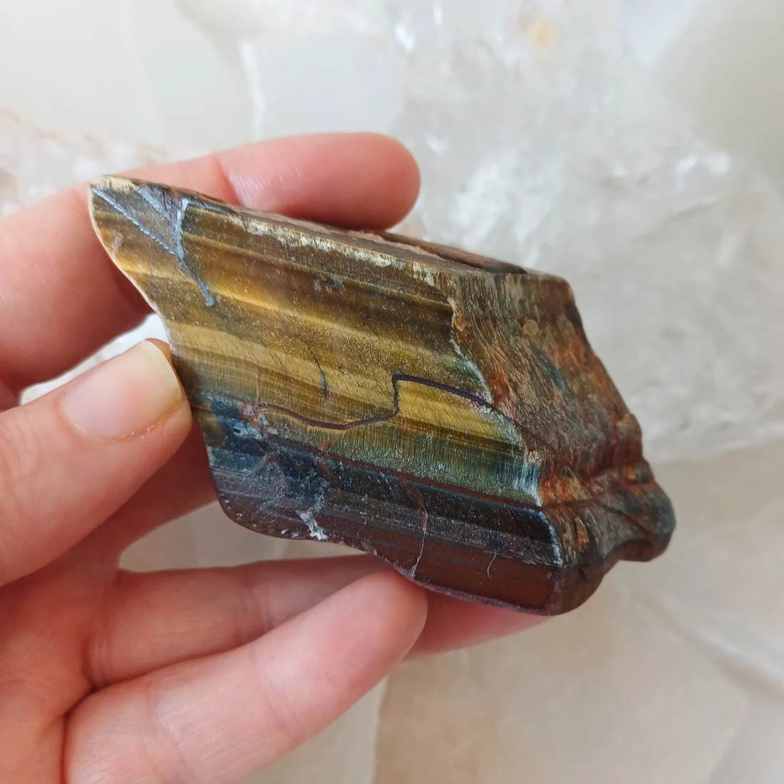 Tiger eye rough piece - associated with self confidence